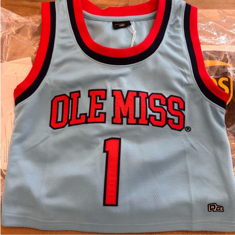 Ole Miss Basketball Jersey Cropped